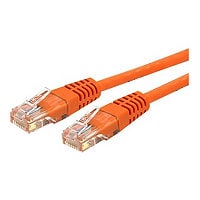 StarTech.com 25ft CAT6 Ethernet Cable - Orange CAT 6 Gigabit Wire 100W PoE 650MHz Molded Patch Cord