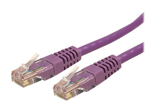 StarTech.com 50 ft Purple Cat6 / Cat 6 Molded Patch Cable 50ft