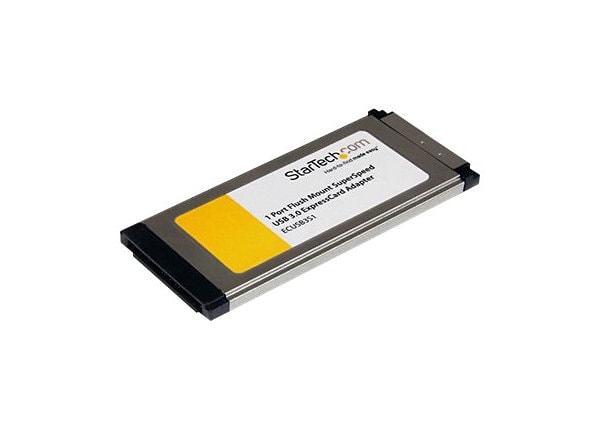 StarTech.com 1 Port Flush Mount ExpressCard USB 3.0 Card Adapter