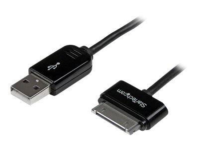 StarTech.com 1m / 3 ft Black Apple 30-pin Dock to USB Cable iPhone iPad 
