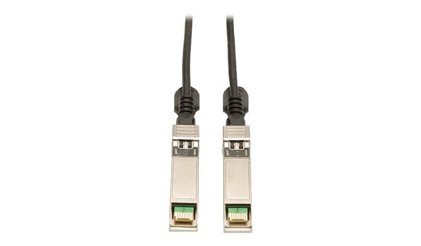 Eaton Tripp Lite Series SFP+ 10Gbase-CU Passive Twinax Copper Cable, SFP-H10GB-CU2M Compatible, Black, 2M (6.56 ft.) -