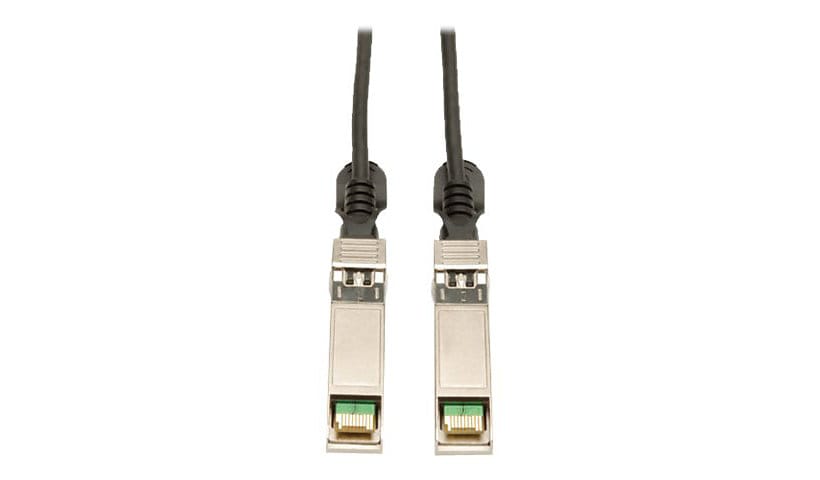 Tripp Lite 6M SFP+ 10Gbase-CU Twinax Passive Copper Cable Black 20ft 20' - direct attach cable - 19.7 ft - black