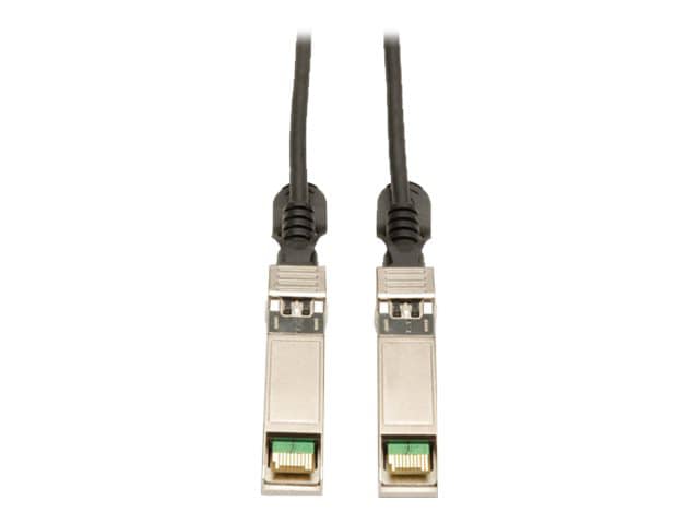 Eaton Tripp Lite Series SFP+ 10GBASE-CU Passive Twinax Copper Cable, SFP-H10GB-CU50CM Compatible, Black, 20-in. (50.8