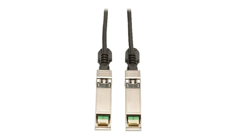 Eaton Tripp Lite Series SFP+ 10GBASE-CU Passive Twinax Copper Cable, SFP-H10GB-CU50CM Compatible, Black, 20-in. (50.8