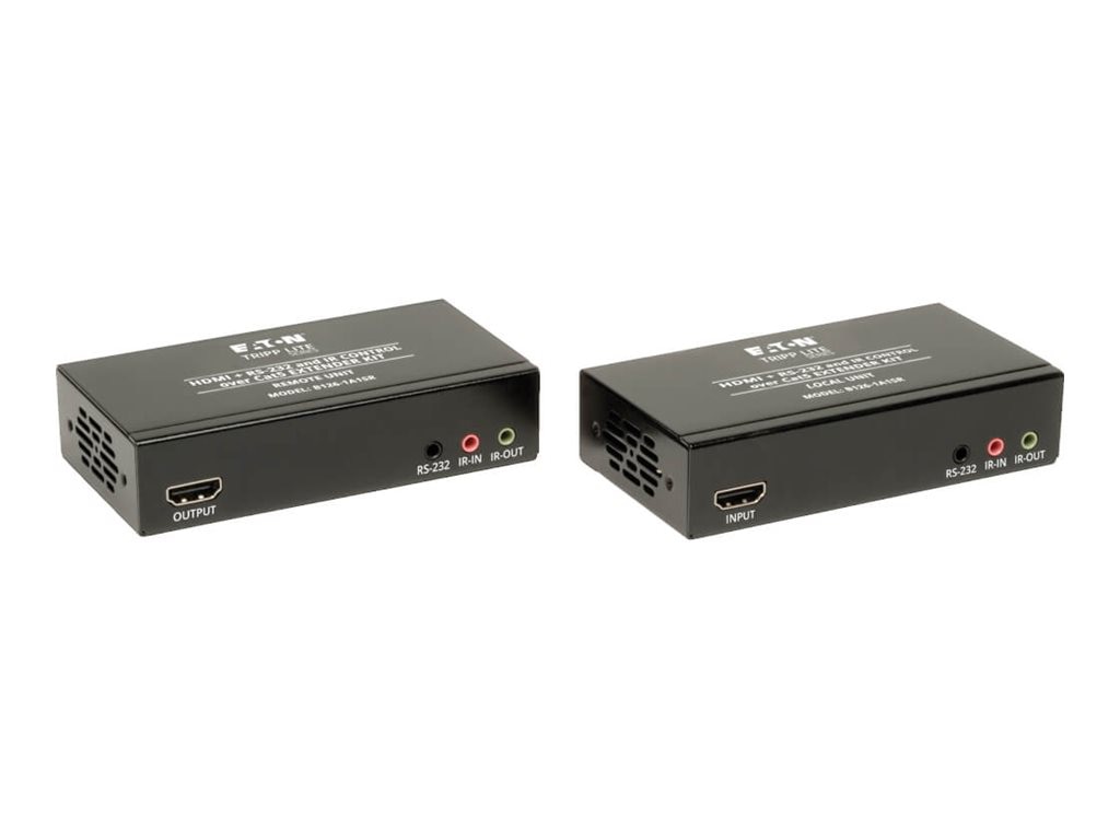 Eaton Tripp Lite Series HDMI over Cat5/6 Extender Kit Transmitter/Receiver 4K Serial and IR Control Up to 328ft 100m TAA