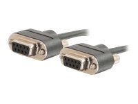 C2G CMP-Rated Low Profile DB9 Cable F-F - serial cable - 25 ft