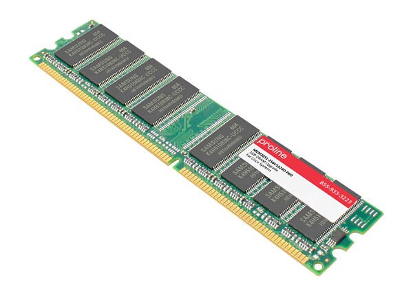 Proline - DDR - 1 GB: 2 x 512 MB - DIMM 184-pin - unbuffered