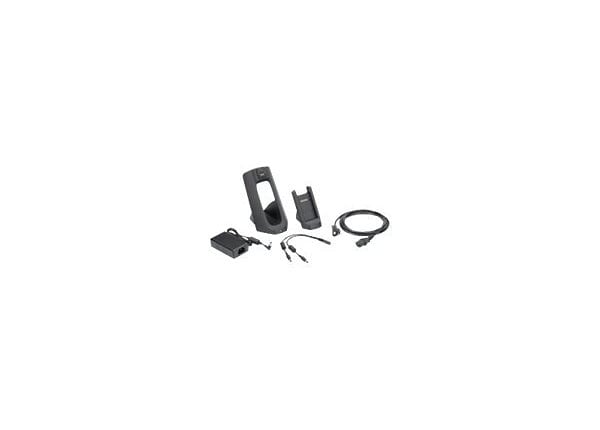 Motorola Single Bay and Spare Battery Charger Kit - handheld charging stand + battery charger + power adapter