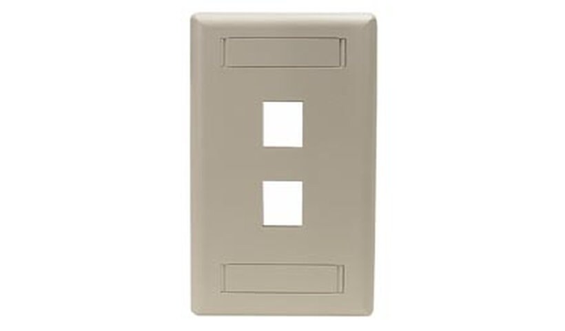 Hubbell 4-port Flush Mount Wall Plate