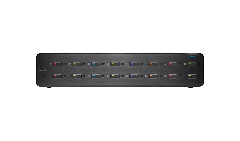 Belkin Advanced Secure DVI-I KVM Switch - KVM / audio switch - 16 ports