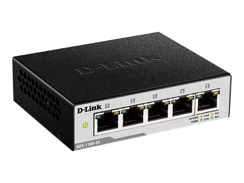 D-Link EasySmart Switch DGS-1100-05 - switch - 5 ports - managed - desktop