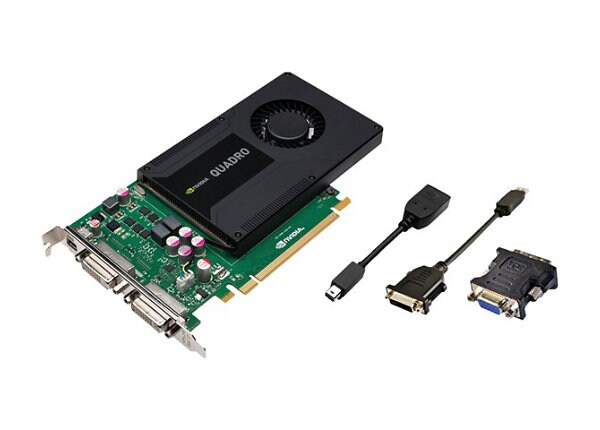 NVIDIA Quadro K2000D graphics card - Quadro K2000D - 2 GB