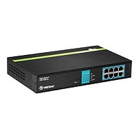 TRENDnet TPE TG81g GREENnet PoE+ Switch - switch - 8 ports - rack-mountable - TAA Compliant