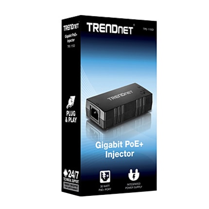 Thumbnail 4 of 14 for TRENDnet Gigabit Power Over Ethernet Plus Injector, Converts Non-Poe Gigabit To Poe+ Or PoE Gigabit, Supplies PoE