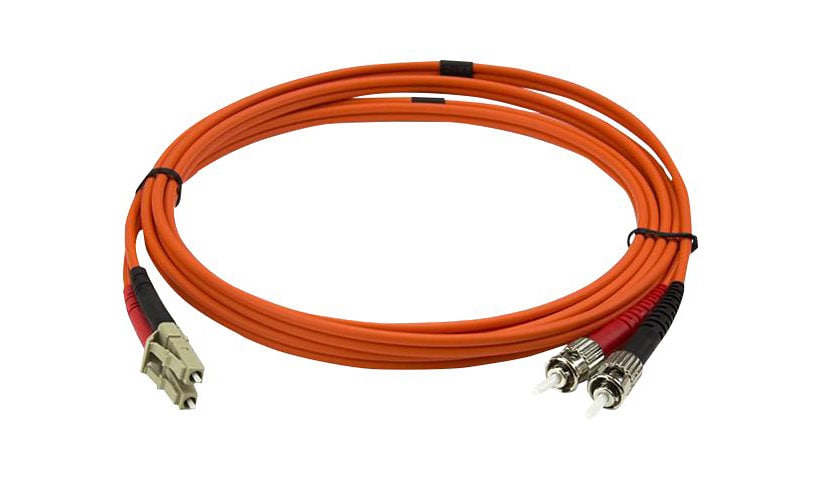 StarTech.com 2m Fiber Optic Cable - Multimode Duplex 50/125 - LSZH - LC/ST - OM2 - LC to ST Fiber Patch Cable