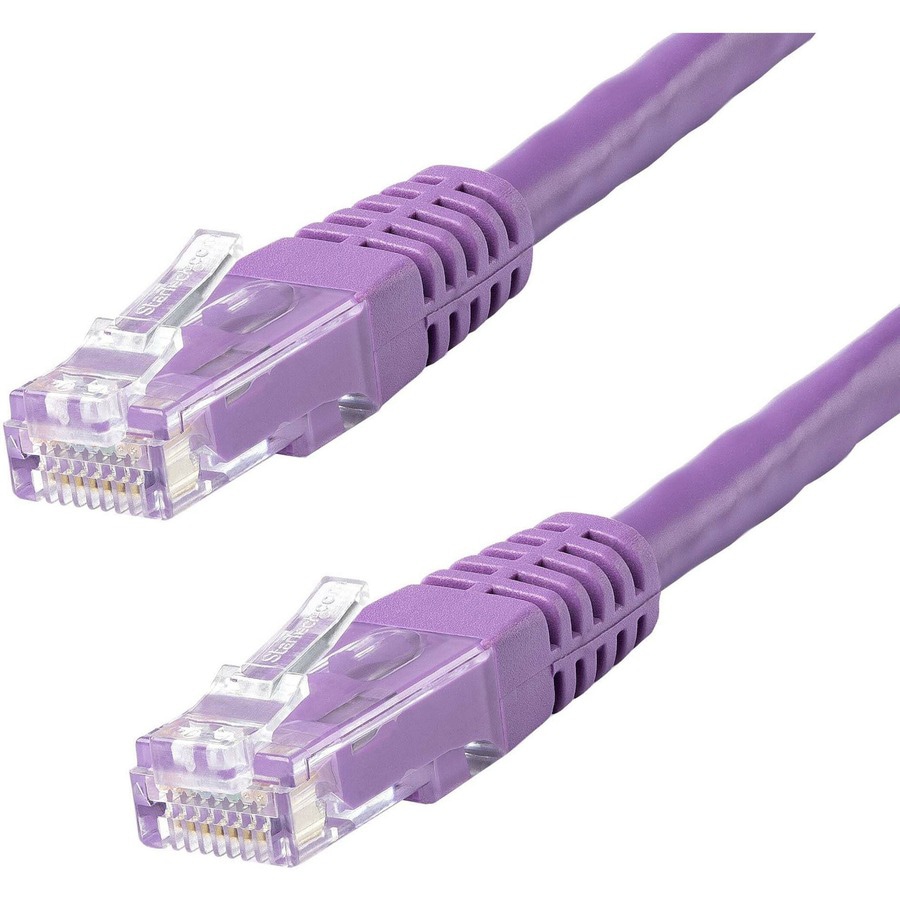 StarTech.com 10ft CAT6 Ethernet Cable - Purple Molded Gigabit - 100W PoE UT
