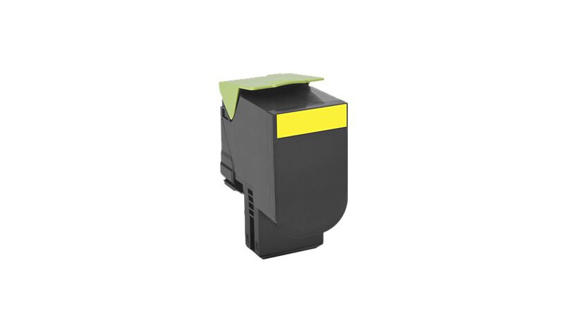 Lexmark 800X4 - Extra High Yield - yellow - original - toner cartridge - LCCP