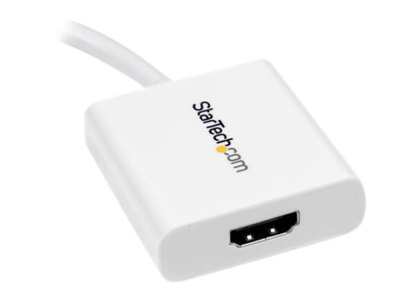 StarTech.com Mini DisplayPort to HDMI Active Adapter Mini DP to HDMI White