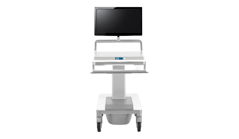 Humanscale TouchPoint Mobile Technology Cart T7 Powered PC Gantry and PC Work Surface - cart - for LCD display /