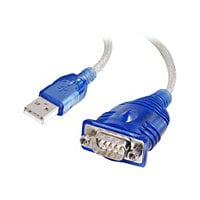C2G 1.5ft USB to Serial Cable - USB to DB9 Serial RS232 Cable - M/M