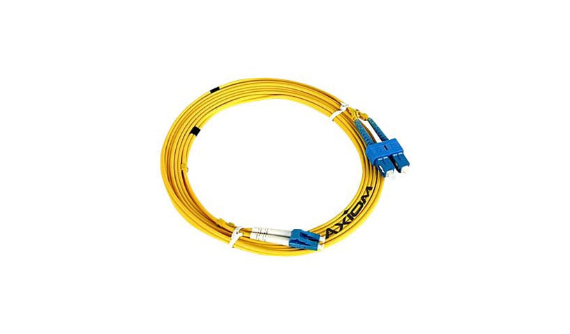 Axiom LC-LC Singlemode Duplex OS2 9/125 Fiber Optic Cable - 10m - Yellow - network cable - 10 m - yellow