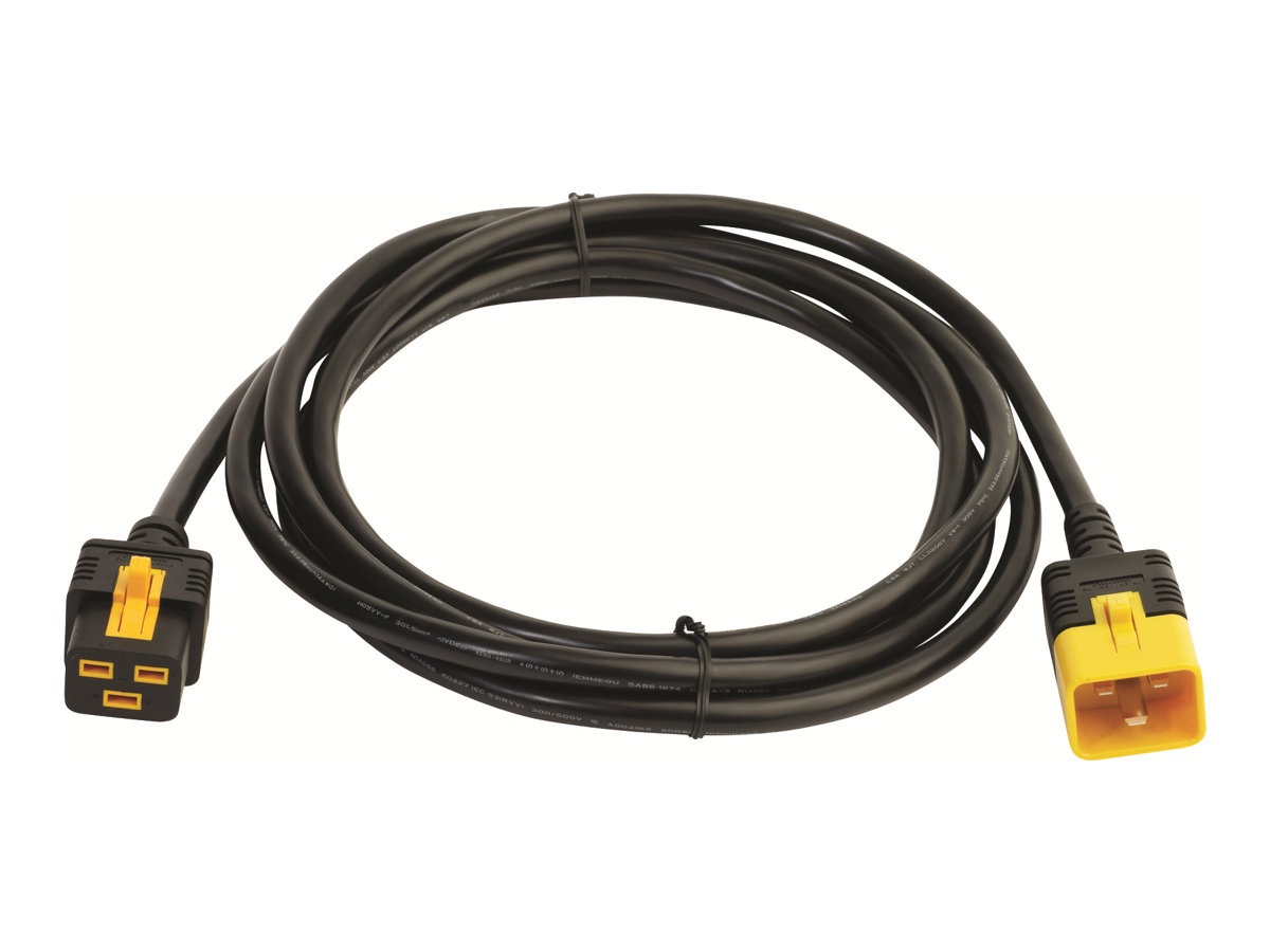 APC NetShelter Power Cord, Locking, IEC C19 to C20, 3.0m