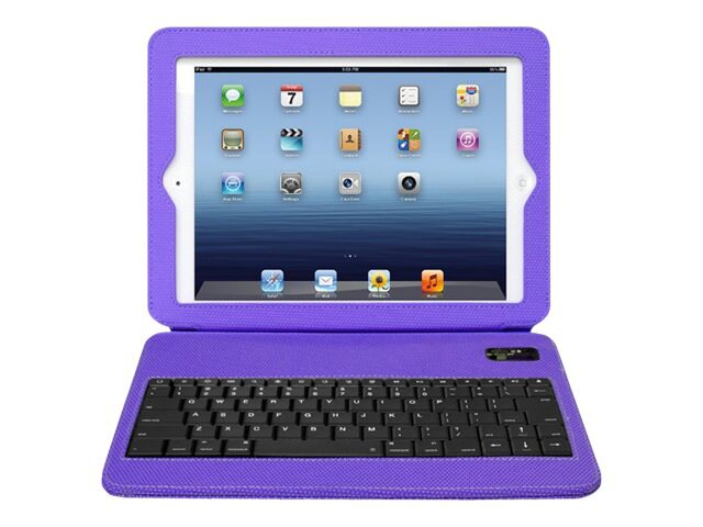 Aluratek Slim Color Folio Case with Bluetooth Keyboard - keyboard and folio case