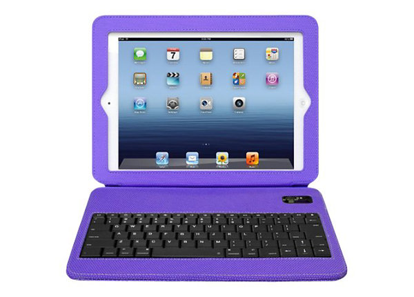 Aluratek Slim Color Folio Case with Bluetooth Keyboard - keyboard and folio case
