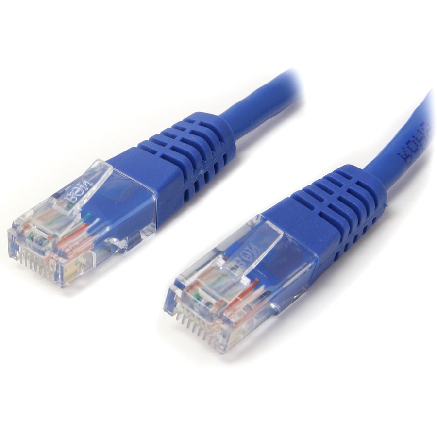 StarTech.com 30ft Blue CAT5e Cable - Gigabit Ethernet Cable - Molded CAT5e