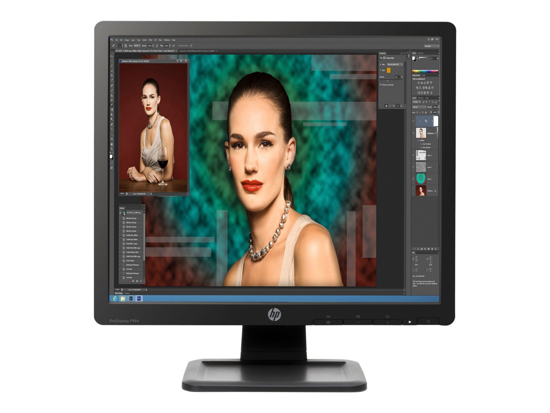 HP ProDisplay P19A 19" LED-backlit LCD - Black