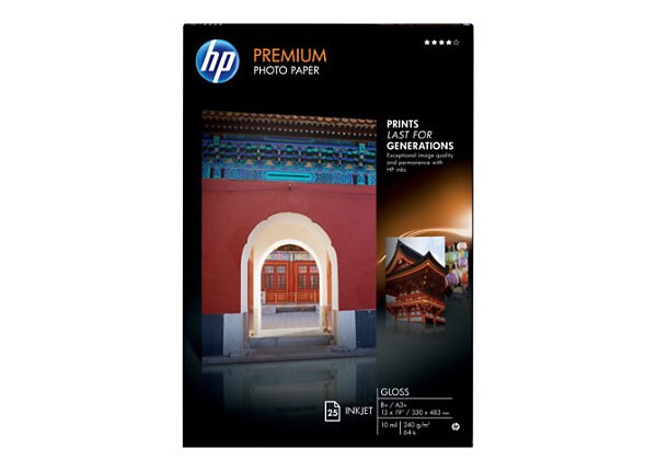 HP Premium Photo Paper - glossy photo paper - 25 sheet(s)