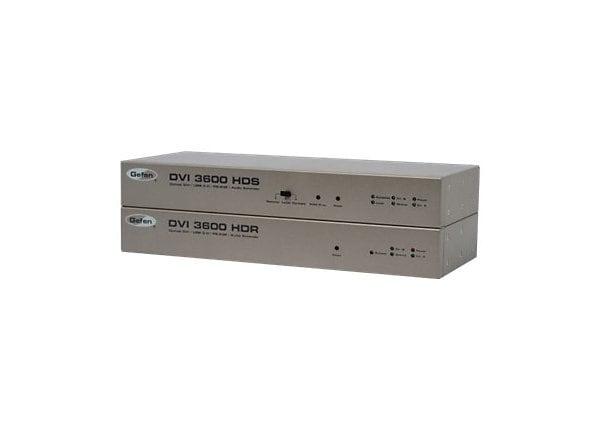 Gefen Fiber-Optic KVM Extender, Sender and Receiver Unit - video/audio/USB/serial extender - Fibre Channel