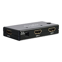 C2G 2-Port HDMI Switch - Auto Switch - commutateur vidéo/audio - 2 ports