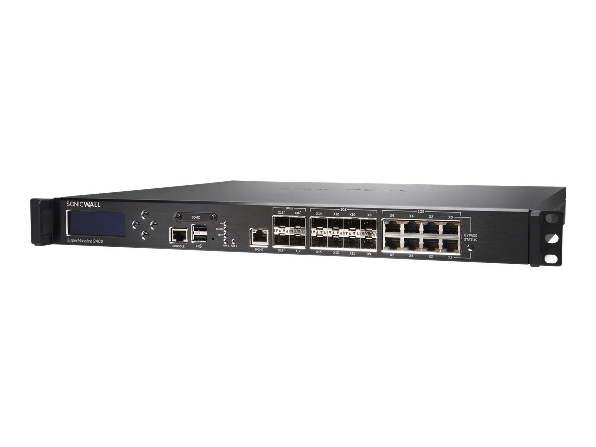 Sonicwall SuperMassive 9400 - security appliance - with 3 years Sonicwall C