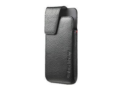 BlackBerry Leather Swivel Holster - holster bag for cell phone