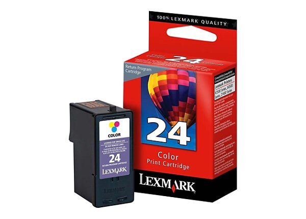 Lexmark Cartridge No. 24 - color (cyan, magenta, yellow) - original - ink cartridge - LRP