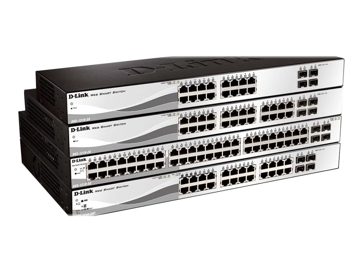D-Link Web Smart DGS-1210-20 - commutateur - 16 ports - Géré - Montable sur rack