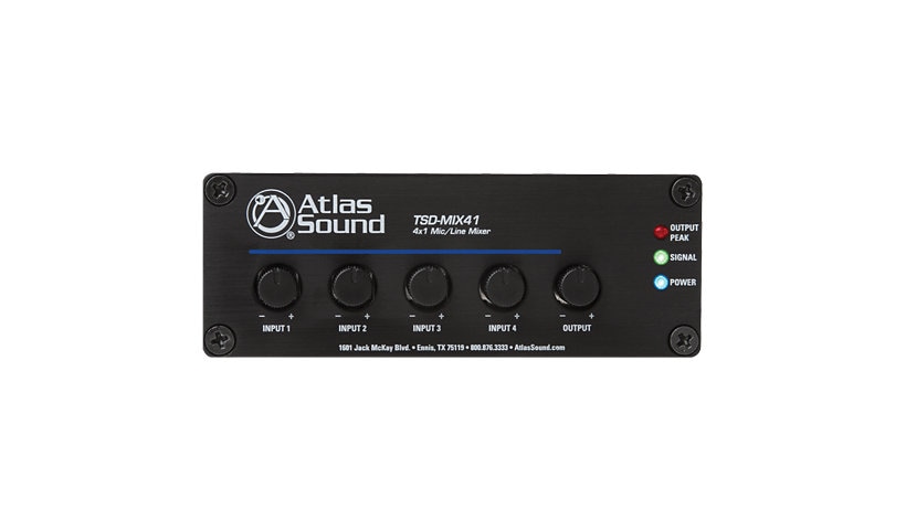 Atlas Sound TSD-MIX41 analog mixer - 4-channel