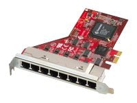 Comtrol RocketPort EXPRESS 8J - serial adapter - PCIe - RS-232/422/485 x 8