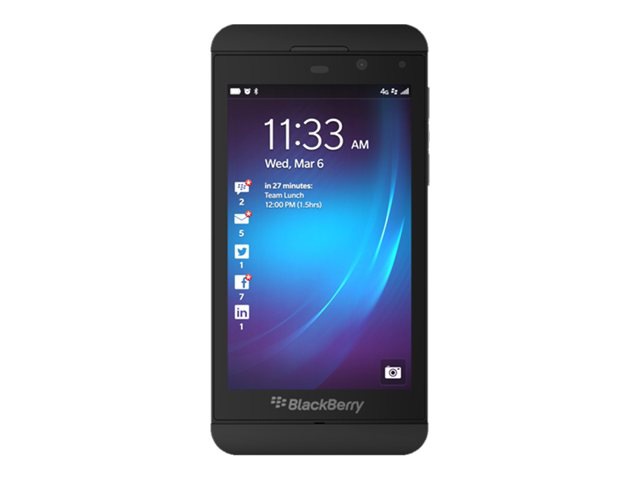 BlackBerry Z10 - black - 4G LTE - 16 GB - GSM - BlackBerry smartphone