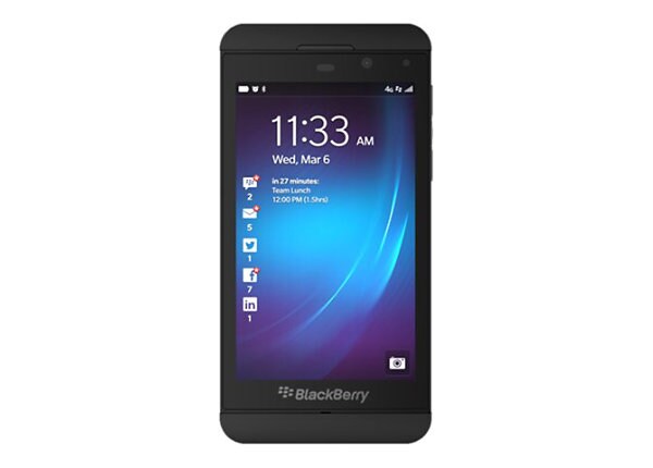 BlackBerry Z10 - black - 4G LTE - 16 GB - GSM - BlackBerry smartphone