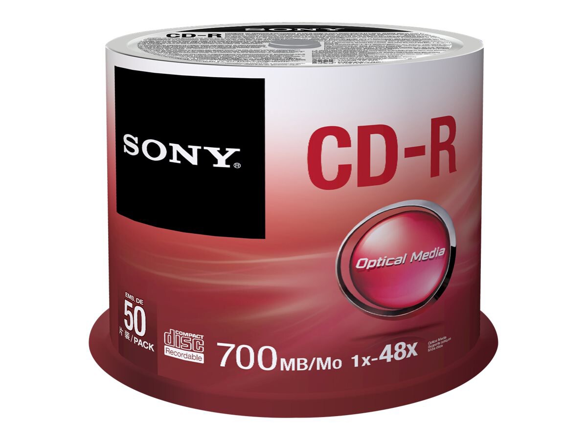 Sony CDQ-80SP - CD-R x 50 - 700 MB - storage media