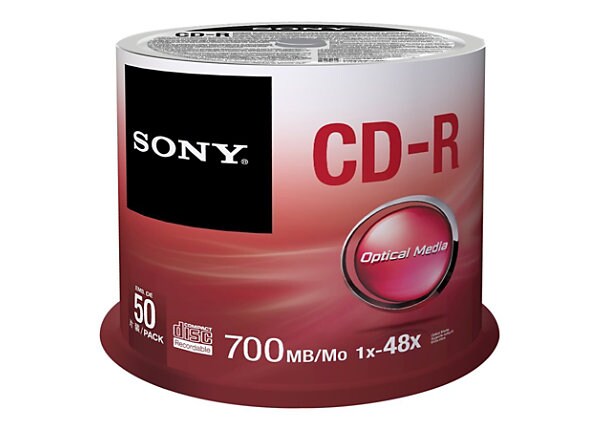 Sony CDQ-80SP - CD-R x 50 - 700 MB - storage media