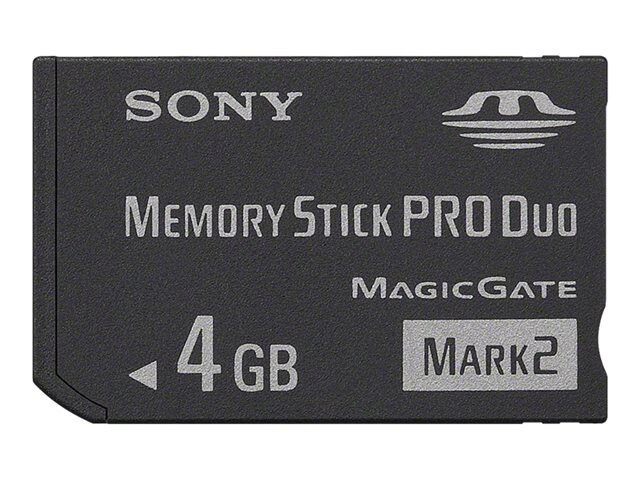 Sony MSMT4G/TQM - flash memory card - 4 GB - Memory Stick PRO Duo Mark2