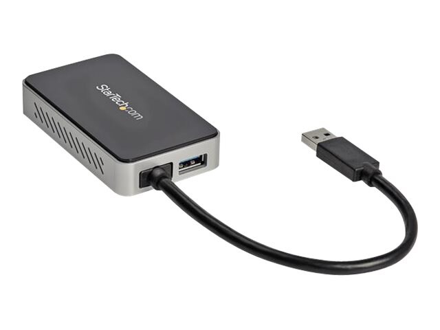 StarTech.com USB 3.0 to DVI Adapter, 1-Port USB Hub, External Graphics Card