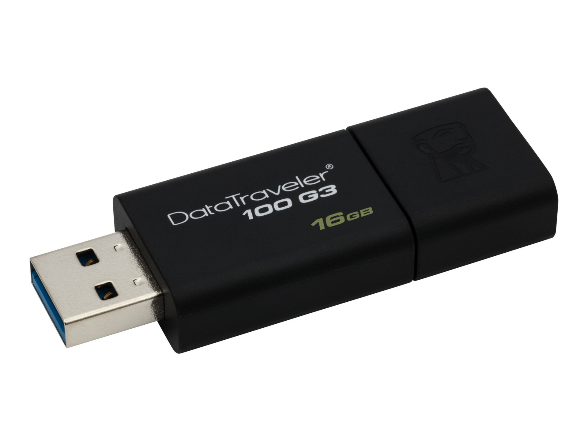 Thumbnail 2 of 4 for Kingston DataTraveler 100 G3 16 GB USB 3.0