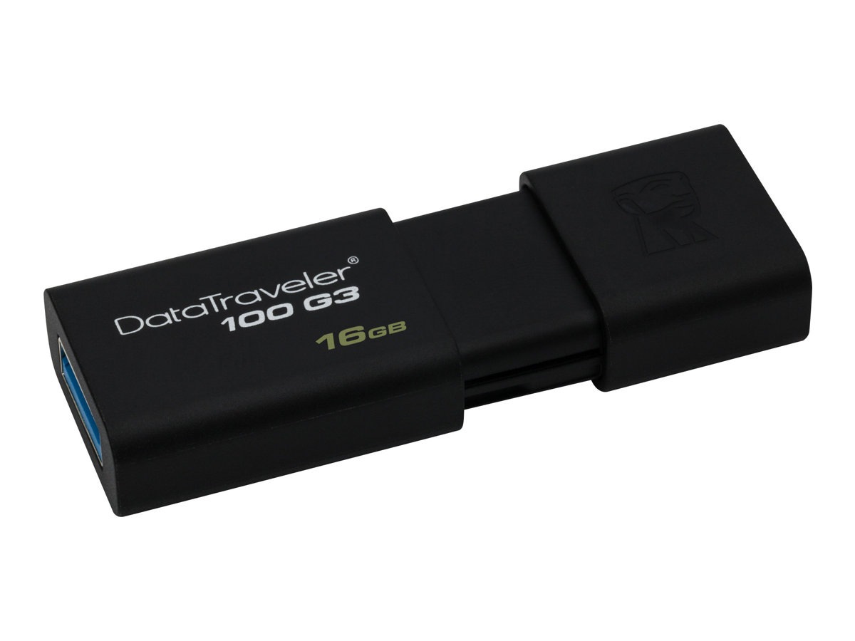 Thumbnail 3 of 4 for Kingston DataTraveler 100 G3 16 GB USB 3.0