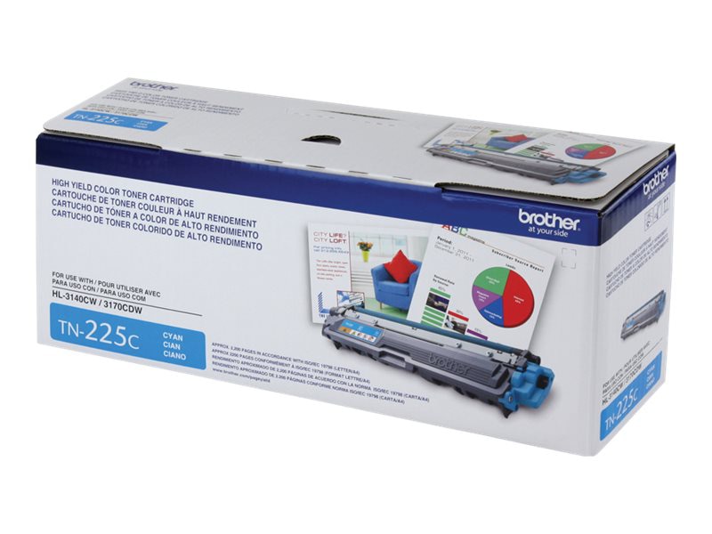 Brother TN-225C - High Yield - cyan - original - toner cartridge