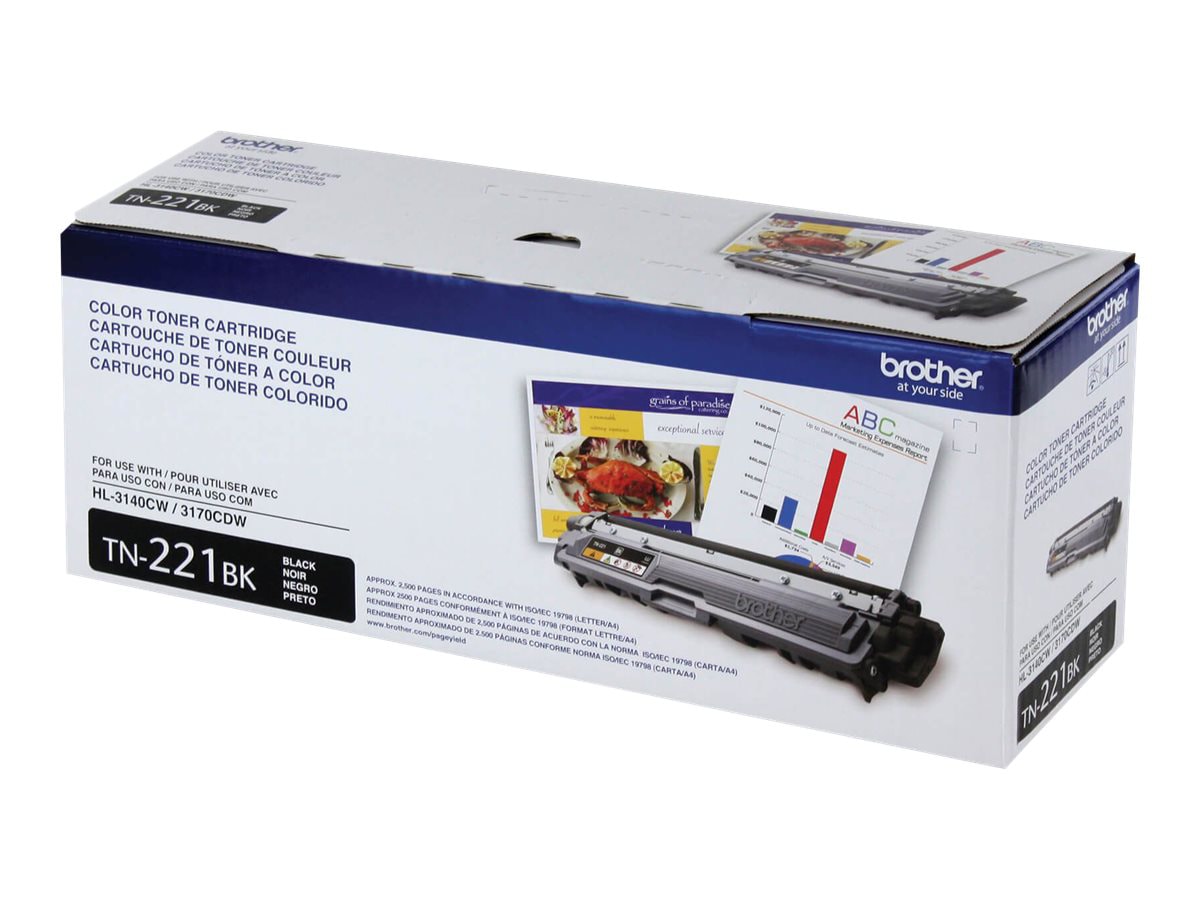 Brother TN221BK Black Toner Cartridge