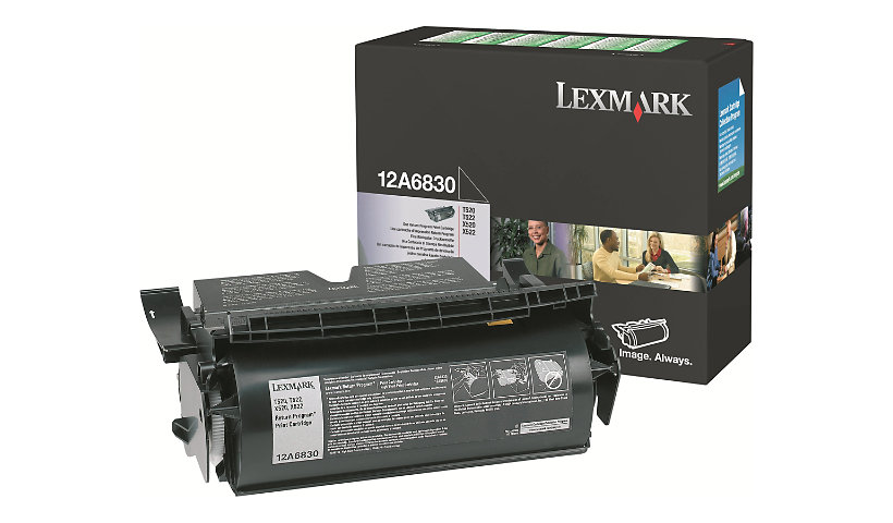 Lexmark Return Program 12A6830 Black Toner Cartridge